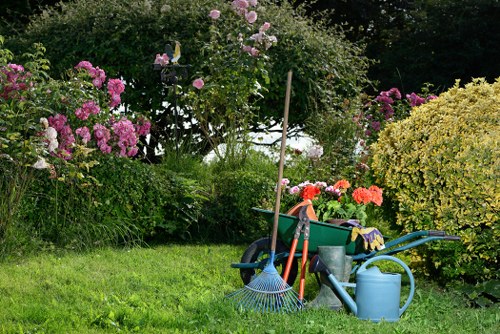 Gardeners using PPE during outdoor maintenance in Longford