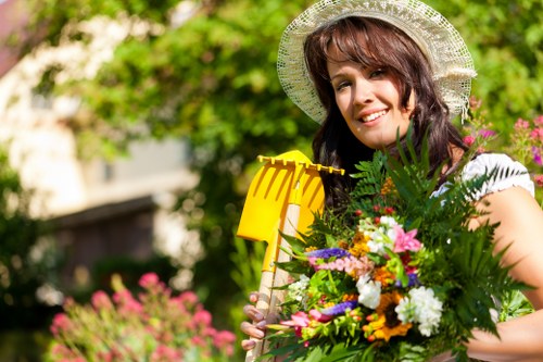 Seasonal maintenance work by gardeners in Longford