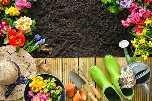 Low-carbon van used for sustainable garden services